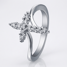 BAGUE CROIX DE CRISTAL