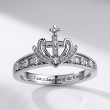 JE SUIS LA FILLE DU ROI BOUCLE D'OREILLE EN ARGENT