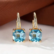 Boucles d'Oreilles en Or avec Pierres Mystérieuses