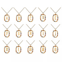 Collier Élégant avec Pierres Multicolores