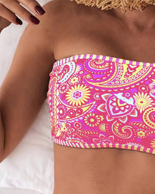 Maillot de bain Deux Pièces Imprimé Style Ethnique