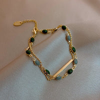 Bracelet double avec charms