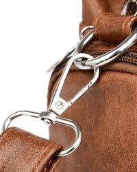 Sac à main messenger en cuir souple vintage