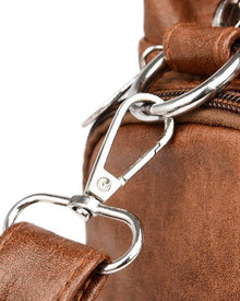 Sac à main messenger en cuir souple vintage