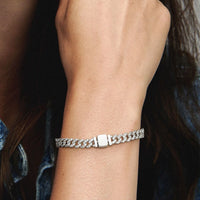 Bracelet Cubain avec Pavé | Or