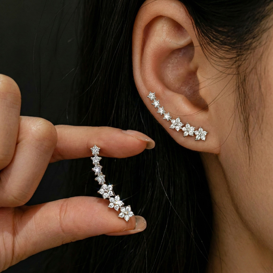 Boucles d'Oreilles Florales Élégantes