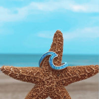 Bague Vague de Mer en opale et argent