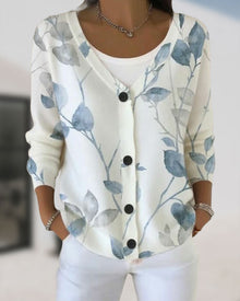 Cardigan Avec Ambiance À Inspiration Botanique