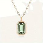 Collier Sofia avec pierre d'émeraude