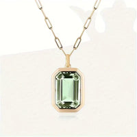 Collier Sofia avec pierre d'émeraude