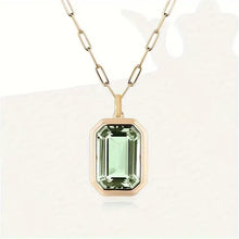 Collier Sofia avec pierre d'émeraude