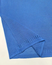 Pull décontracté à manches courtes de couleur unie