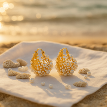 Boucles d'oreilles Dione | Aube Dorée Écume