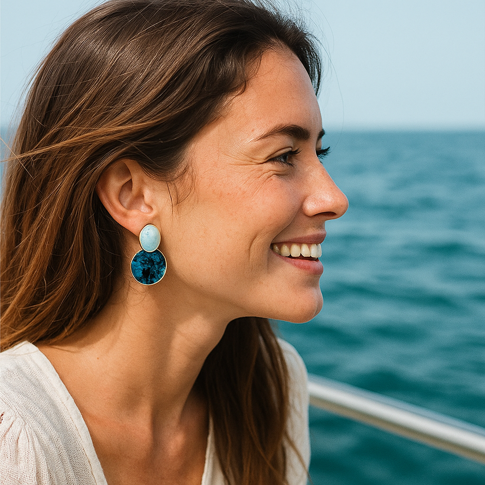 Boucles d'oreilles Ciel et Fond de Mer