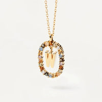 Collier Élégant avec Pierres Multicolores
