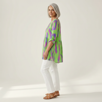 Mira - Blouse longue imprimée