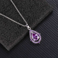 Collier et boucles d'oreilles Nadine Améthyste
