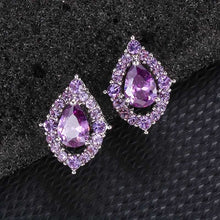 Collier et boucles d'oreilles Nadine Améthyste