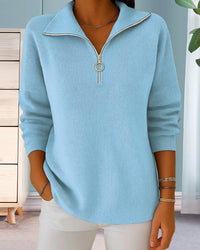 Pull Tendance À Demi-Zip