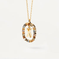 Collier Élégant avec Pierres Multicolores