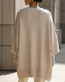 Pull Col Rond Loose Mi-Long