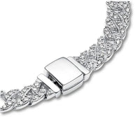 Bracelet cubain avec moissanite
