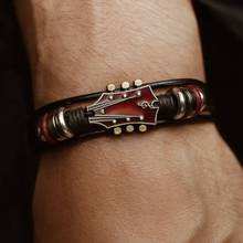 Bracelet en Cuir avec Guitare
