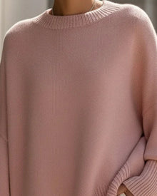 Pull Col Rond Loose Mi-Long