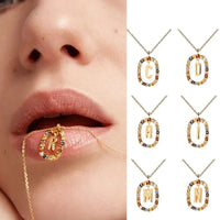 Collier Élégant avec Pierres Multicolores