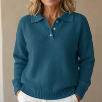Olivia | Pull en Tricot Doux avec Col