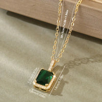 Collier Or et Émeraude Céleste