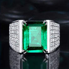 Bague Elsa avec émeraude et diamants