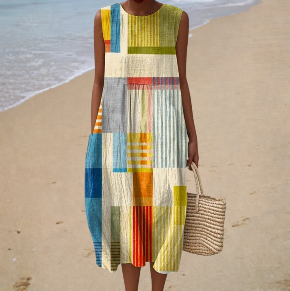 Robe d’Été Confortable Sans Manches