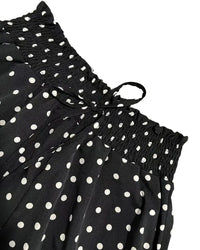 Pantalon Imprimé Pois Long