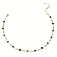 Collier Pendentif Vert Divin