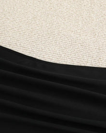 Bas De Maillot Plissé Uni Taille Haute