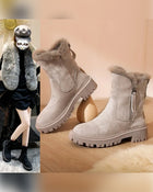 Bottes D’Hiver Pour Femme Avec Doublure En Polaire