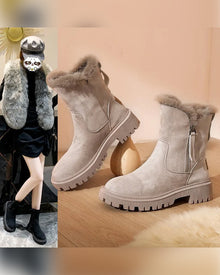 Bottes D’Hiver Pour Femme Avec Doublure En Polaire