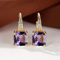 Boucles d'Oreilles en Or avec Pierres Mystérieuses