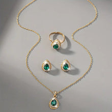 Ensemble de Bijoux Émeraude Valentina
