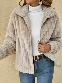 Elif | Manteau en peluche au style décontracté et confortable pour femme