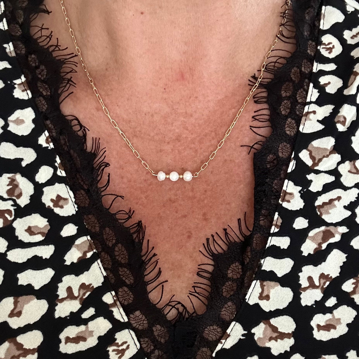 Collier de perles Trois Souhaits