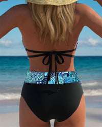 Bikini Sexy Dos Nu Soutien-Gorge Imprimé