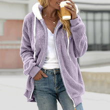 Yareli | Manteau d’hiver en peluche avec capuche pour femme