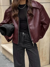 Esme | Veste rouge vintage pour femme