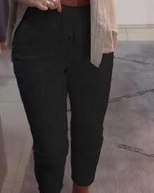 Pantalon Fuselé Décontracté Avec Cordon