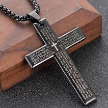 Collier avec pendentif croisé unisexe moderne