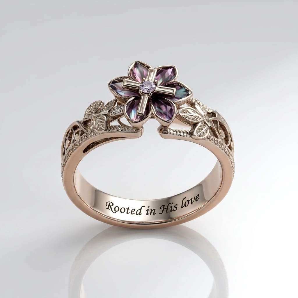 BAGUE D'AMOUR ENRACINÉE