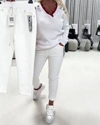 Pantalon Mode Élastique Cordon