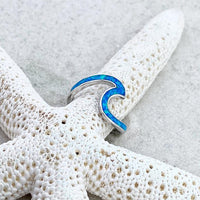 Bague Vague de Mer en opale et argent